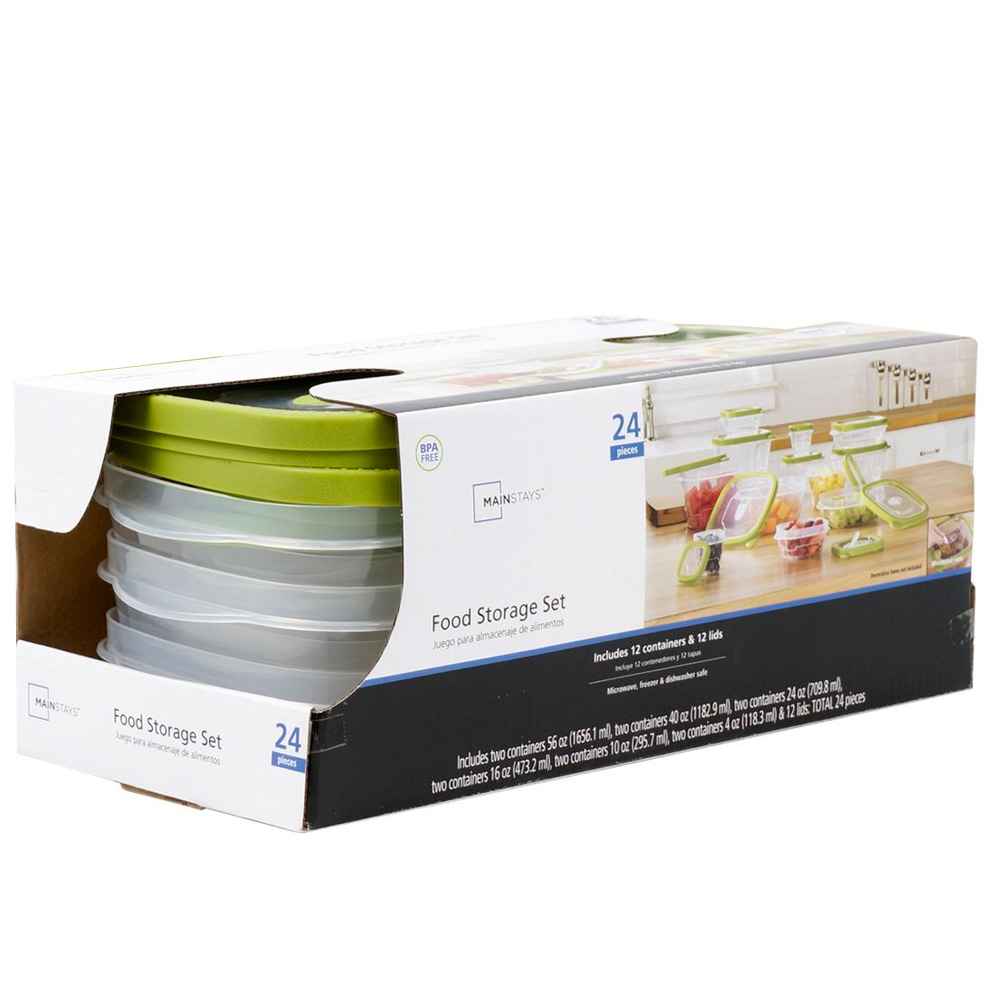 24 piece food storage set