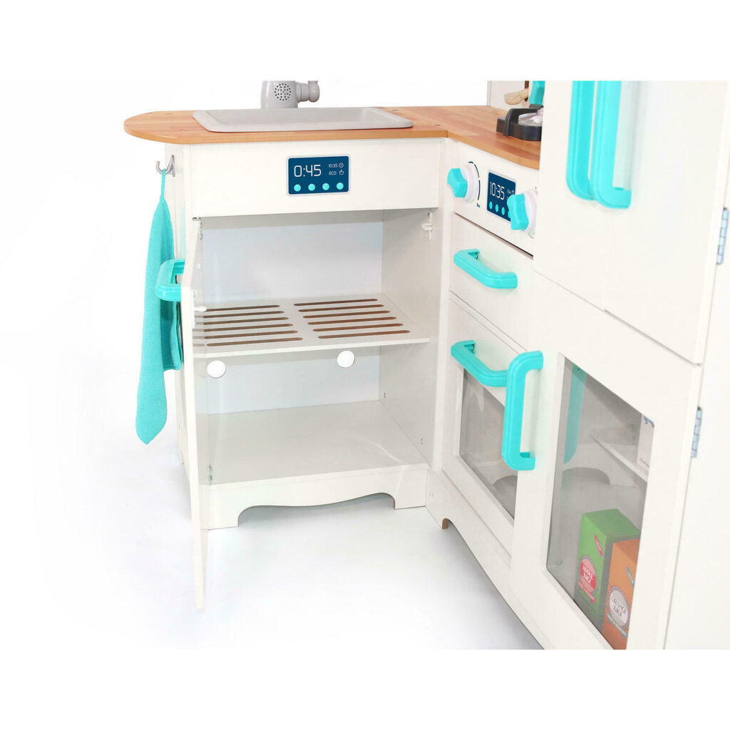 mark deluxe wooden kitchen play center