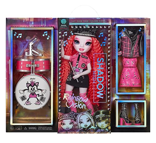 Rainbow High Stella Monroe Fashion Doll – Fuchsia Outfits, 2 Mix & Match Looks, Posable, Ages 6+