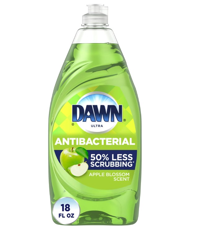 Dawn Ultra Antibacterial Liquid Dish Soap, Apple Blossom, 18 fl oz ...