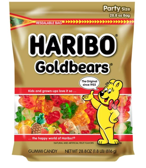 Haribo Goldbears Original Gummy Bears Bag, 28.8 Oz - Costless WHOLESALE ...