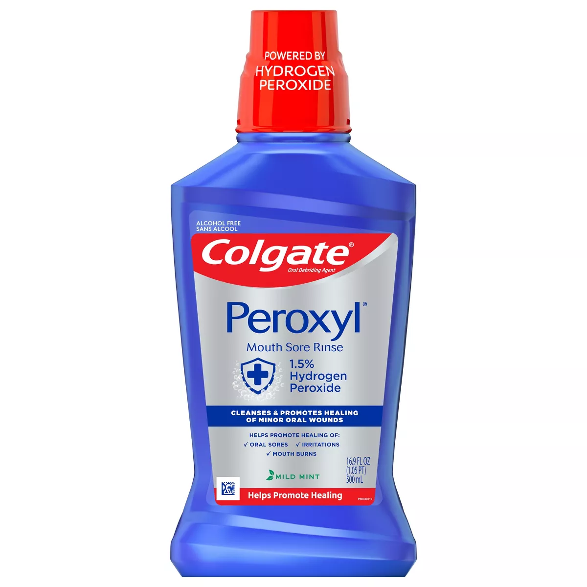 Colgate Peroxyl Mouth Sore Rinse Mild Mint - 16.9 fl oz - Costless ...