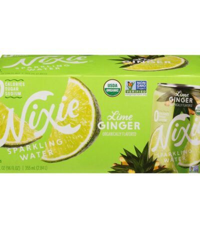 Nixie Sparkling Water, Water Sparkling Lime Ginger Organic Single