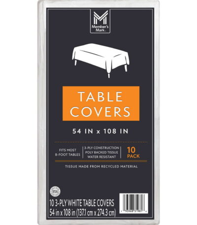 Member's Mark White 3-Ply Tissue Tablecovers