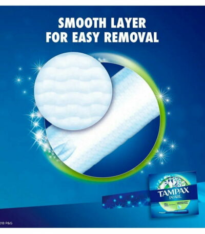 Tampax Pearl Plastic Super Absorbency, Unscented Tampons, 36 ct