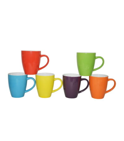 Coffee Mug Set With Stand 6 pc