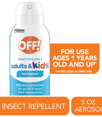 OFF! Adults and Kids Mosquito Repellent Picaridin Bug Spray- 5 oz