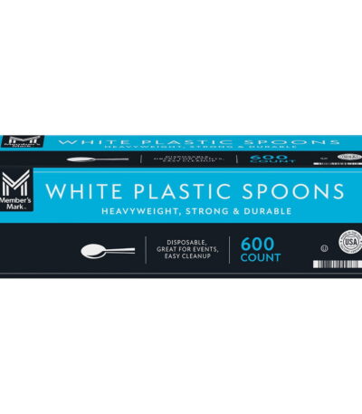 Member's Mark Heavyweight Plastic Spoons, White