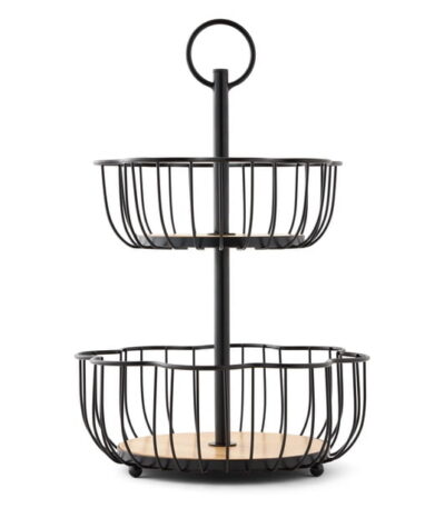 Member's Mark Scalloped Wire Basket Black