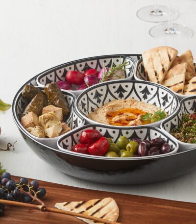 Melamine Lazy Susan with Cover