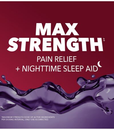 Vicks PainQuil Pain Relief, Max Strength Adult Pain Reliever Liquid Black Cherry