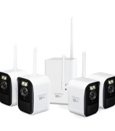 Swann Maxranger Mini Kit 4K Wireless NVR Security System 3-Cam Kit,4K Camera Forever Charged Solar Panel,Wi-Fi Cameras Outdoor
