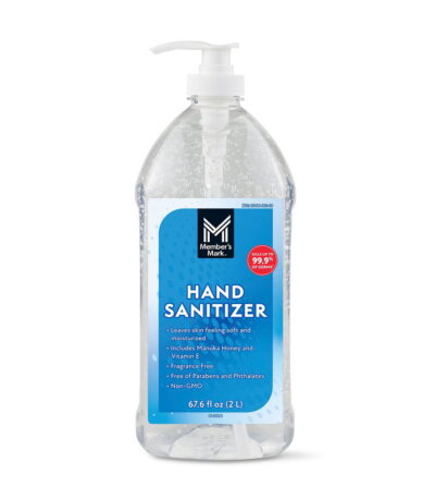 Member's Mark Hand Sanitizer Pump Bottle 67.6 FL Manuka Honey Vitamin E EXP 2027