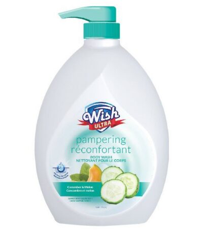 Wish Ultra Body Wash 33.8 oz W/Pump Cucumber & Melon