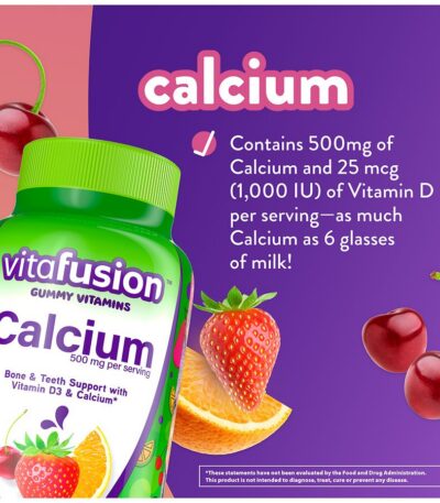 Vitafusion Calcium Gummy Dietary Supplement - Fruit & Cream