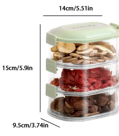Stackable Glass Condiment 3 pc