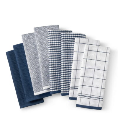 Kitchen towel set 8 pieces 17in x 28in x 0.31in