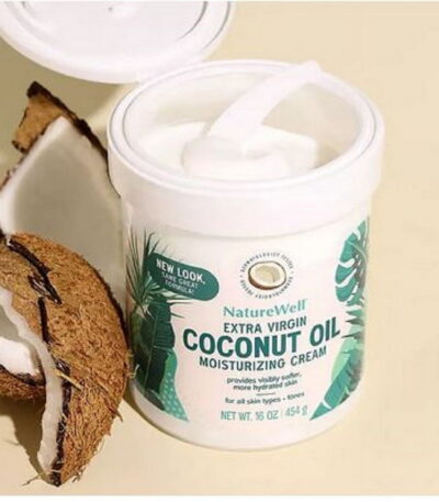 Naturewell Extra Virgin Coconut Oil Moisturizing Cream 16 oz