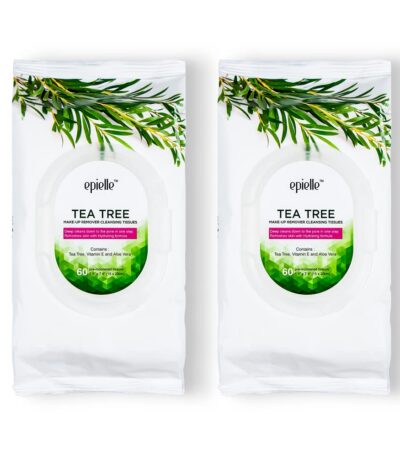 Spa Fusion Tea Tree Cleasing Wipes 60 ct