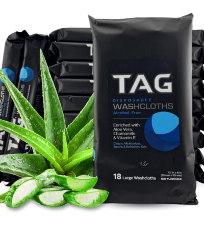 TAG Disposable Washcloths 18-Pack