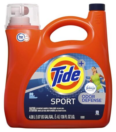 Tide Plus Febreze Sport Active Fresh High Efficiency Liquid Laundry Detergent Soap