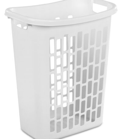 Sterilite White Plastic Laundry Hamper