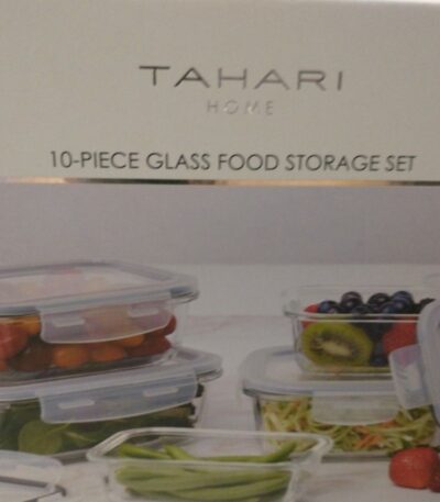 Tahari Home Glass Food Storage Set 3-Pack
