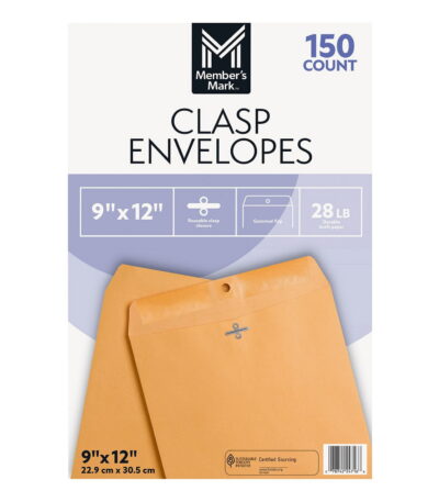 Member's Mark Clasp Envelope 9' x 12' (150 ct.)