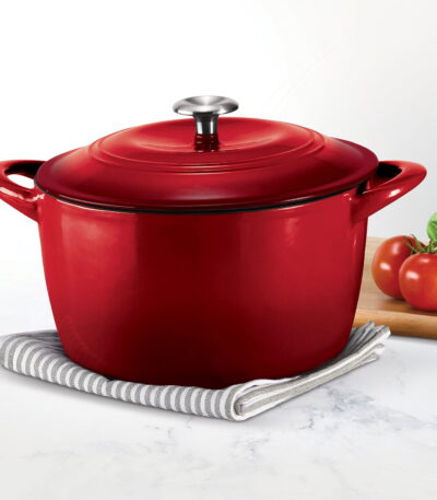 Tramontina Enameled Cast Iron Dutch Ovens Red 2-Pack