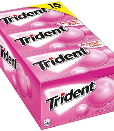 Trident, Bubble Gum Sugar-Free Gum