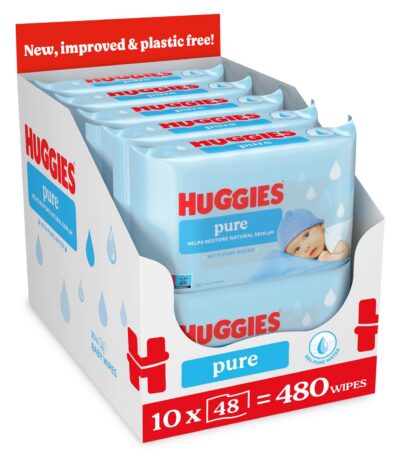 Huggies Pure Baby Wipes 10-Pack