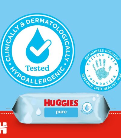 Huggies 0% Plastic Pure Wipes 48 ct