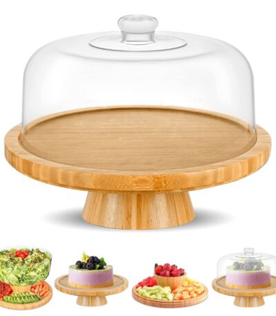 Kounterkraft Bamboo Cake Stand W Pedestal