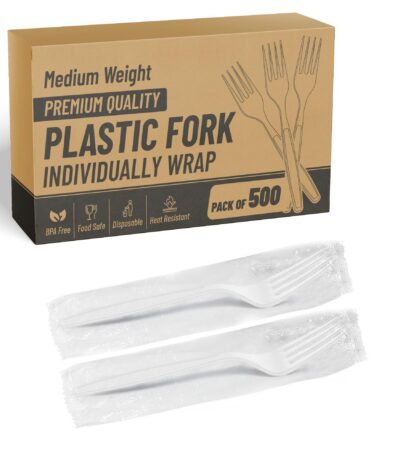 White Plastic Forks 500 ct
