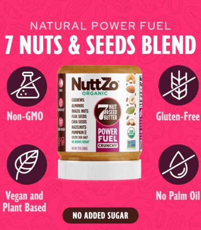 Nuttzo Organic 7 Nut & Seed Butter Fuel Crunchy oz