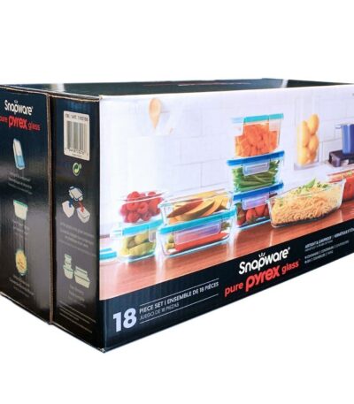 SnapWare Pyrex 18-Piece Glass Food Storage Set