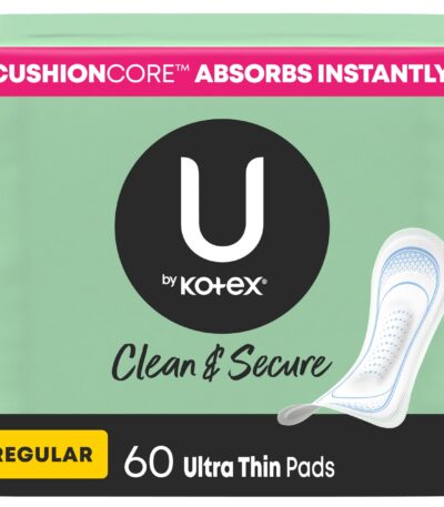 U by Kotex Clean & Secure Ultra Thin Pads Absorbency