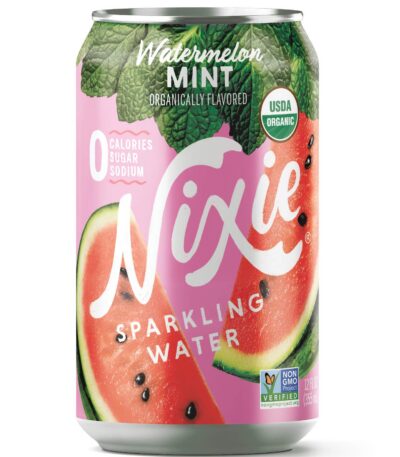 Nixie Sparkling Water Organic Watermelon Mint Sparkling Water