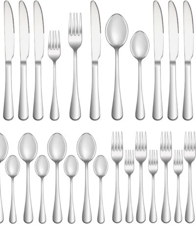 Stainless steel flatware set 20 pc