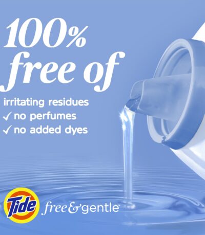 Tide Free & Gentle Liquid Laundry Detergent 100 Loads 132 fl oz