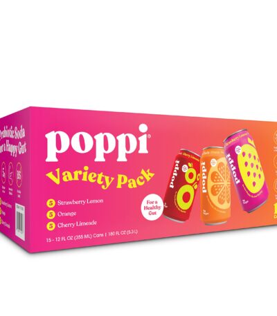 Poppi Variety Pack, 12 oz - 15-Pack