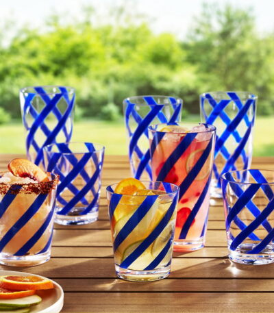 Member's Mark 8 Piece Swirl Drinkware Set
