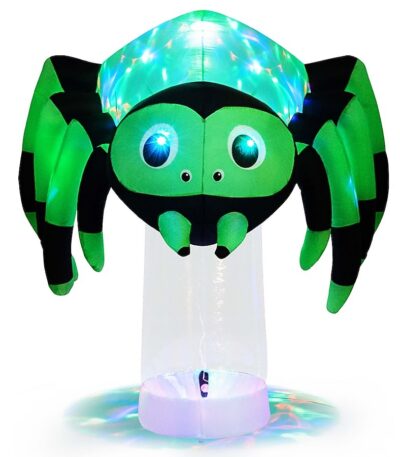 Pre Lit Inflatable Spider