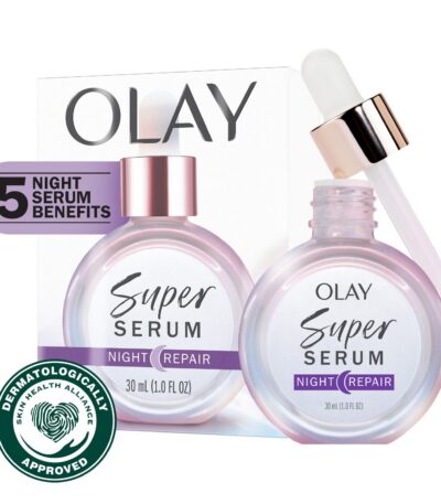 Olay Night Super Serum 5-In-1 Anti-Aging Serum 1 oz