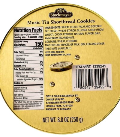 Stockmeyer Cookie Bars 21.16 oz