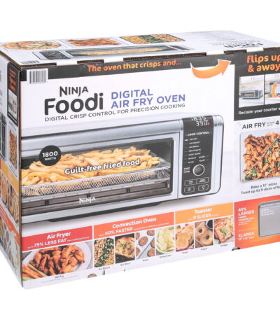 Ninja Ft102A Foodi 9-in-1 Digital Air Fry Oven with Convection Oven, Toaster