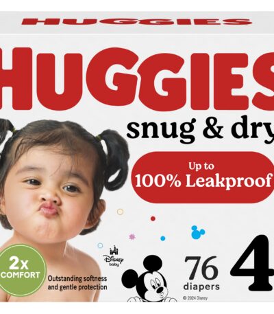 Huggies Size 4, 76 Diapers