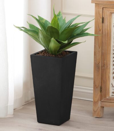 Tall Black Planter