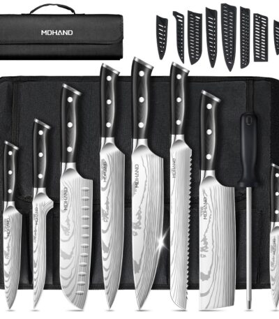Knife 2 Piece Utility Boning Set Contoured Grip Handle Fine Edge Dishwasher Safe