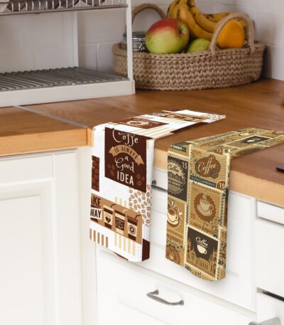 Kitchen Towel Set Brown